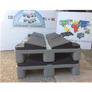 PALLET, BOX & PORTABOBINE S.r.l. - - Scheda prodotto: ExportBox100L - BOX  CASSA per l'Export da 100 Litri cm 40x80 h.41 con COPERCHIO. Cassa di  Plastica Lunga e Stretta. Kg. 4,4 (BOX CONTENITORI CASSE - ).