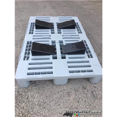 Cunei Cuneo Longitudinale Largo 140 mm. h 70 mm. in Plastica per bobine Cilindri, Zeppa Forte, con Block System idoneo al bancale H1 di Plastica Peso Tara 250 Gr.